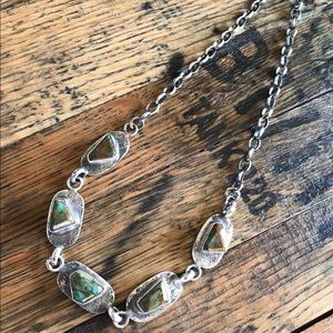 Jude Calendaria Sterling and Turquoise Necklace